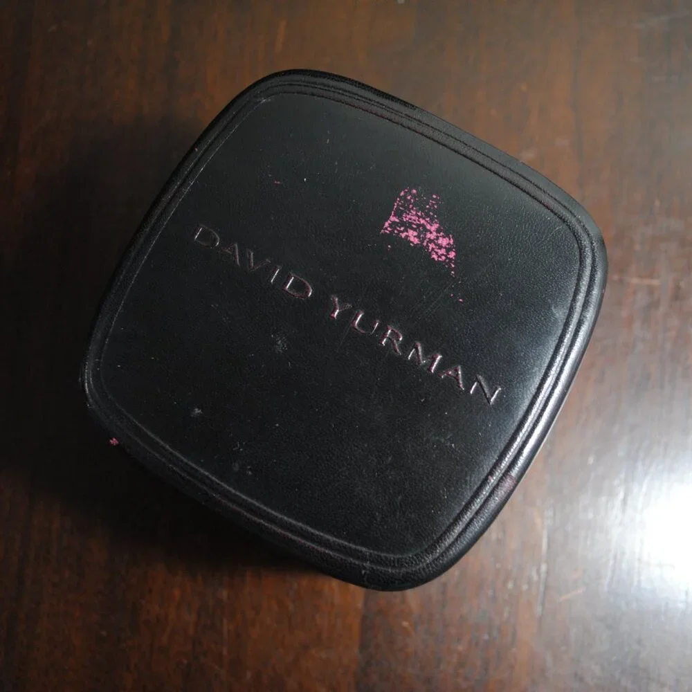 David Yurman Handmade Black Leather Jewelry Box